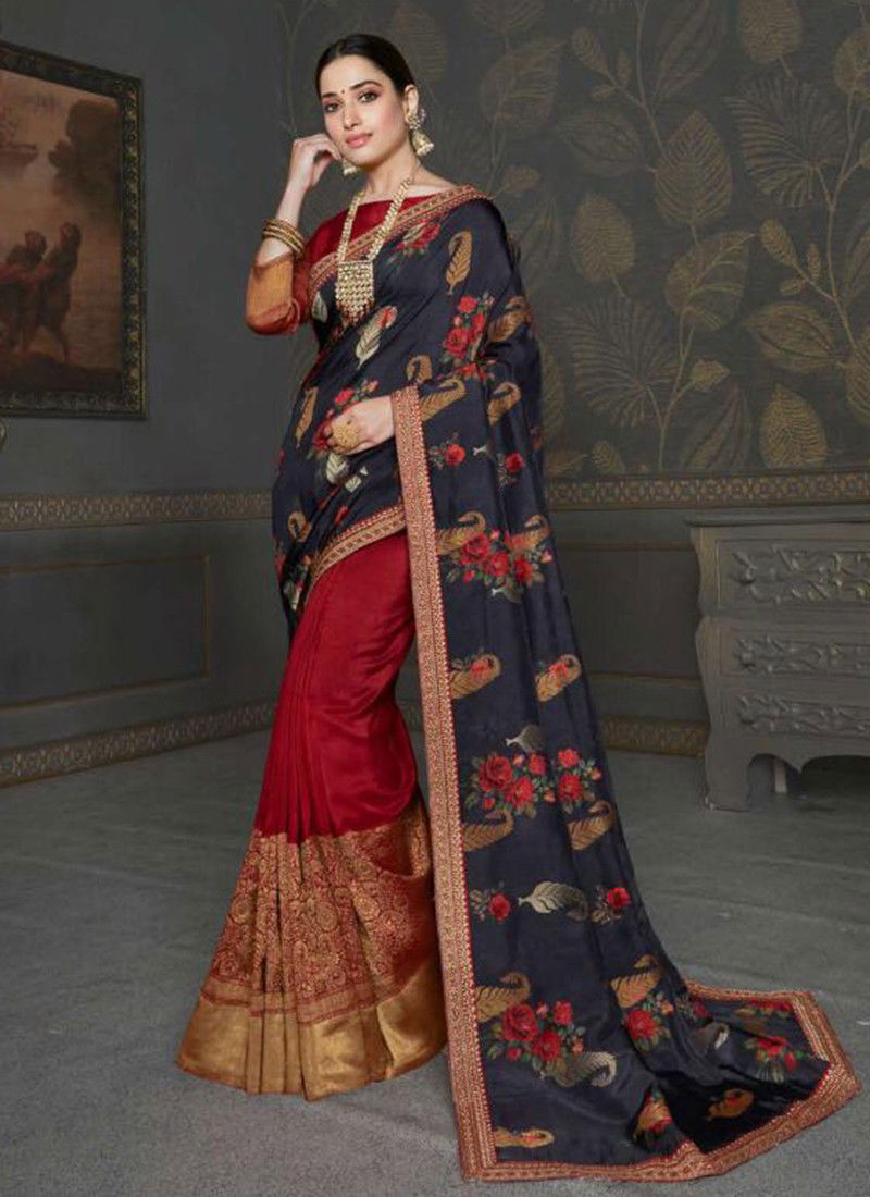 JOH RIVAAJ JHALAK VOL 53 Fancy Latest Designer Wedding Wear Vichitra silk Embroidery Work Heavy Stylish Saree Collection